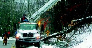 Sandy turned into an early-season snowstorm in Elkins, W.Va