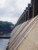 The hydropower created by the Kerr dam supplies not only part of Virginia but also the Carolinas, and speaks to the success of this renewable and clean method of power production. (Photo provided by USACE)