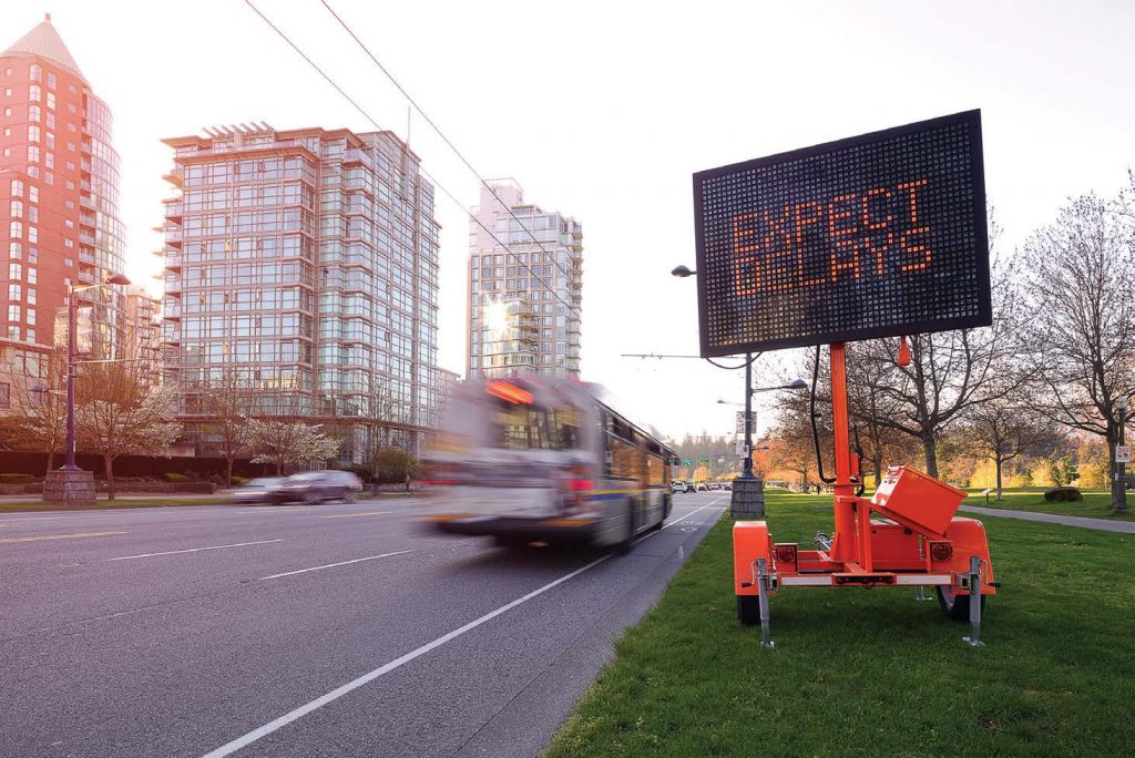 dynamic message road signs The Municipal