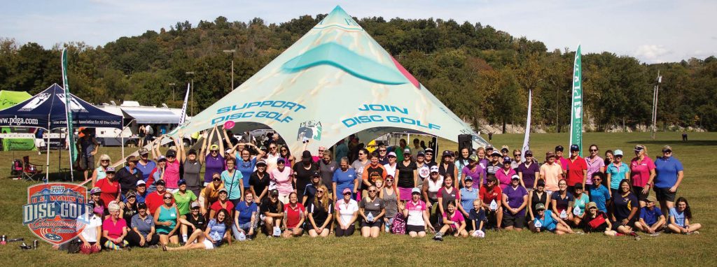During the Women’s Disc Golf Championship, 158 competitors from five countries turned out to Johnson City, making it the largest women’s disc golf event in history. (Photos provided by Johnson City CVB)