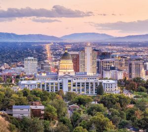 Salt Lake City, Utah, has installed solar panels on 14 separate facilities as part of its goal to power its government operations, and ultimately the whole community, with 100 percent renewable energy. (Shutterstock.com)