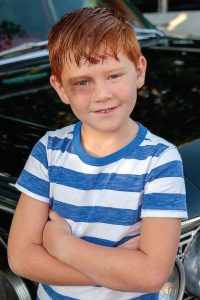 An Opie Taylor lookalike proudly displays his shiner during the 2017 Mayberry Days. (Photo provided)