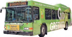 Hybrid electric buses have been a popular addition to cities’ downtowns. Fleet managers should check for state and federal funding that can make the purchase of buses and trucks more affordable. (miker/Shutterstock.com)