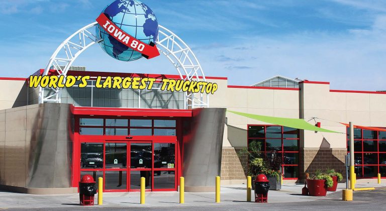 world-largest-truck-stop-parked-trucks-hi-res-stock-photography-and