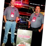 From left, John Wise and Kevin Williams of Wynn Apparatus show off their latest upfitted vehicles.