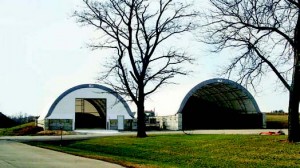 ClearSpan fabric buildings cost less and can be constructed more quickly than wood-framed structures