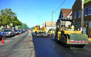Another benefit of the Re-HEAT process is that by 100 percent recycling the existing asphalt pavement, there’s no need for a milling operation.