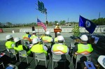 Work zone awareness press conference taking place on the I-95/I-295 construction project.