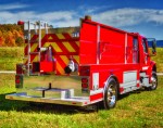 The Wynn Southeast Apparatus 500 Series Tanker features an aluminum, dry-side body with full frame, a polypropylene tank for up to 2,000 gallons, a stainless steel fold-down dump tank rack and many more conveniences.