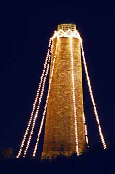 The Cape Henry Lighthouse, Fort Story, Va., is illuminated every December. (Photo provided)