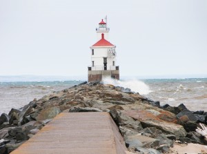 Superior Entry South Light on Lake Superior