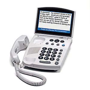 A CapTel, or captioned telephone, which utilizes the latest telephone technology and allows people to receive word-for-word captions of their phone conversations. Spoken words appear as written text, much like TV closed-captioning. (Photo provided)