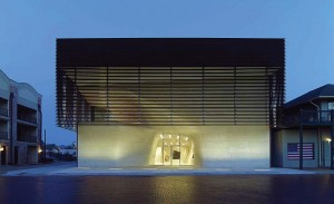 The exterior of the Louisiana Sports Hall of Fame and Northwest Louisiana History Museum in Natchitoches, La., features distinctive pleated copper panels which regulate light, views and aeration. It’s the only U.S. project on the prestigious Azure list of the top 10 projects in the world and beat out structures in London, Paris and Jordan for the honor. (Photo provided)