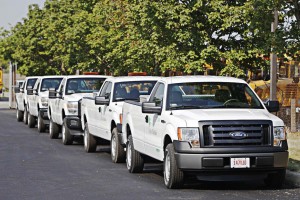 With a fleet of 57 compressed natural gas pickup trucks, alternative fuel certification has been important for technicians employed by the city of Dublin, Ohio. The city currently has five technicians who are alternative-fuel certified. (Photo provided)