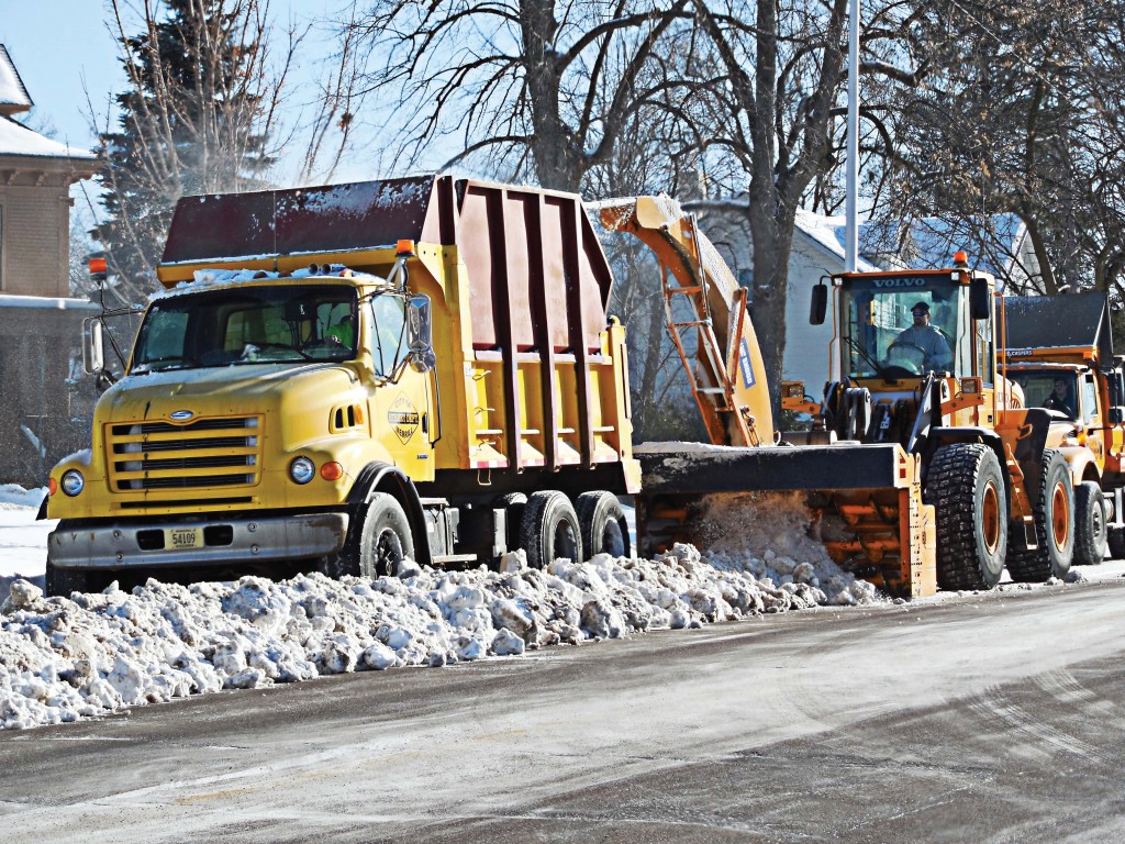 Now that this season is nearly over, Merrill, Wis., street department drivers will inspect snow removal equipment and make repairs. The first step is to thoroughly remove salt from the body of all units used on roadways during wintertime. (Photo provided)