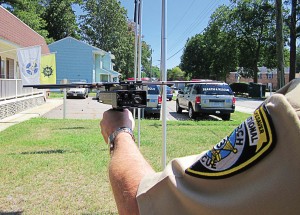 Law enforcement and first responders who use the Project Lifesaver International program utilize a radio-frequency tracking receiver to tune into the individualized frequency on transmitters clients wear on their wrists or ankles. (Photo provided)