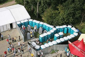 Portable sanitation units are best used at large events like concerts. (Photo provided)