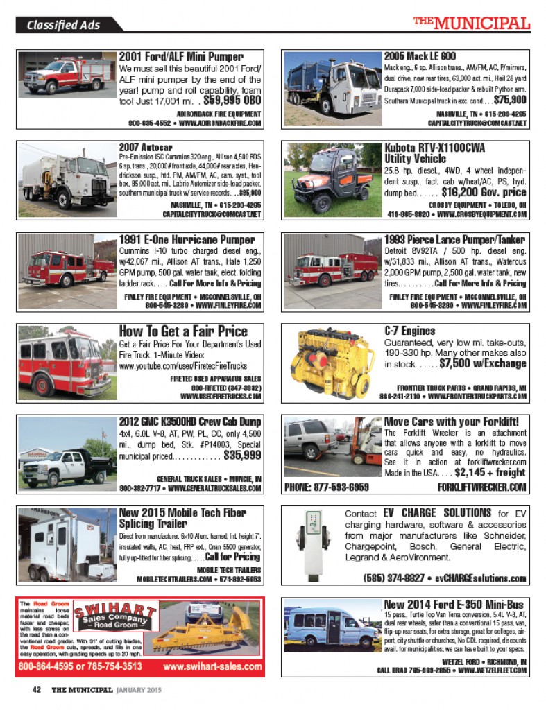 Click to download the January Classifieds