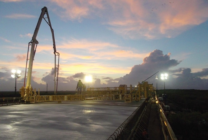 Internally cured concrete was used to rebuild this bridge in Virginia. (Photo provided by U.S. Army Corps of Engineers)