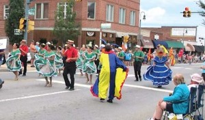 Puerto Rico, whose music and dance is said to be full of “rhythm, spice and color,” was one of eight visiting areas represented at the 2012 Folkmoot USA. Every July for two weeks, the city of Waynesville, N.C., hosts dancers and musicians from all over the world as part of the Folkmoot USA International Folk Festival, a regional cross-cultural centerpiece. (Photo provided)