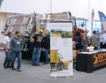 The exposition floor of the apwa snow conference gave drivers and managers the chance to check out and even drive some of the new equipment designed and developed over the past year. (Photo by Rees Woodcock)