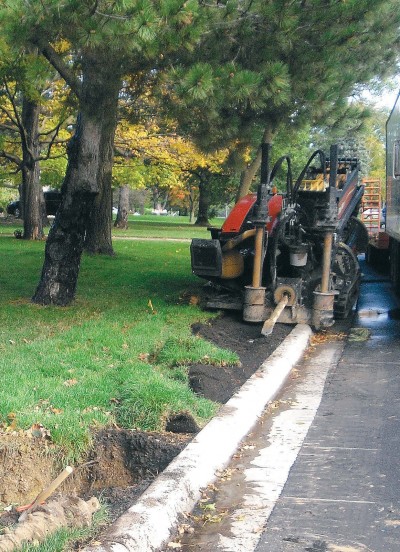 A Mirror Lakes directional drilling project from 2009 in Edina. (Photo provided)