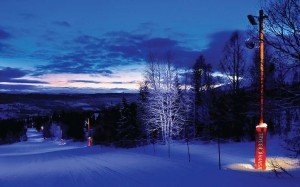 Åre Ski Resort in Sweden made night skiing an enchanting experience by installing new lighting on its cross country paths. 