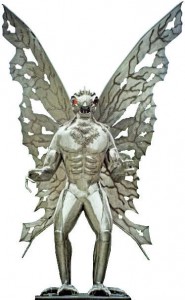 The Mothman creature is described as man-like, with a seven- to 10-foot wingspan and glowing red eyes.