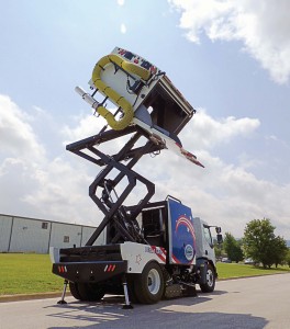 The A8 Twister Hopper can be lift ed to 12 feet. (Photo provided)