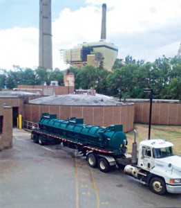 The high-strength waste dock at the Sheboygan Regional Wastewater Treatment dock