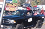 Mr. and Mrs. Oyster wave to the crowd during the Oyster Festival parade, one of two parades that take place during the two-day Urbanna Oyster Festival. With 160 entries, the oyster parade is the larger of the two. (Photo provided)