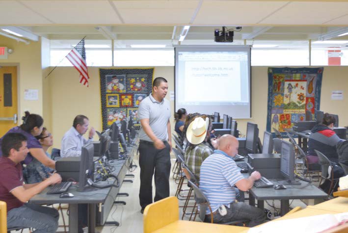 Participants in a Project FINE class in Winona, Minn.