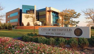 Southfield City Hall features modern architecture and is a hub of business permitting for the growing city. 