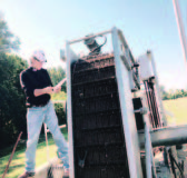Tallulah, La., Water Operator Carlton Whitaker checks equipment at the city’s treatment plant. (Photo provided)