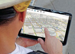 Firefighters can view real-time situational awareness