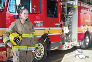 Women are not only serving on the front lines of the fire service, but also in leadership positions. Overall, however, they comprise only a small percentage of the fire service personnel. (Photo provided)