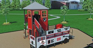 A firefighter-themed play pocket coming to Greenwood, Ind., and located near Fire Station 91 will encourage play and expose children to the firefighting profession. 