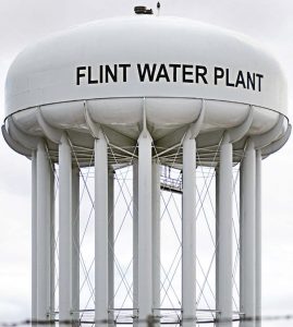 flint michigan water tower