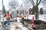 Work to remove lead-tainted pipes began in March; so far, service lines to 33 homes have been replaced with copper pipes. The goal is to remove and replace 15,000 lines, but first the city must wait for funding to be made available. (Photo provided by the city of Flint)