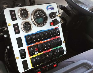 When operating from either the left side or right side of the cab, the control console on the A4 Storm allows easy access and ergonomics. (Photo provided)