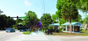 Among the ideas generated by residents to improve utilization of Folly Road were: making it more convenient to reach the beach, upgrading transit, adding covered shelters and creating new connections between adjacent properties and the road. (Image provided)