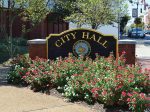 The entranceway to Manassas City Hall is monitored for any possible tripping hazards. (Photo provided)