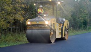 WinterPave installation involves the same process as non-treated asphalt.