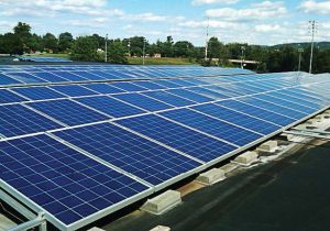 Charlottesville High School was one of the first solar power projects that Charlottesville invested in. (Photo provided)