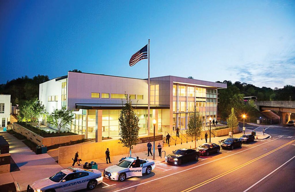 Decatur adopted a policy where every city-owned building over 5,000 square feet has to be certified as a Leader in Energy and Environmental Design by the U.S. Green Building Council. Pictured is Decatur’s Beacon Municipal Center (Photo provided)