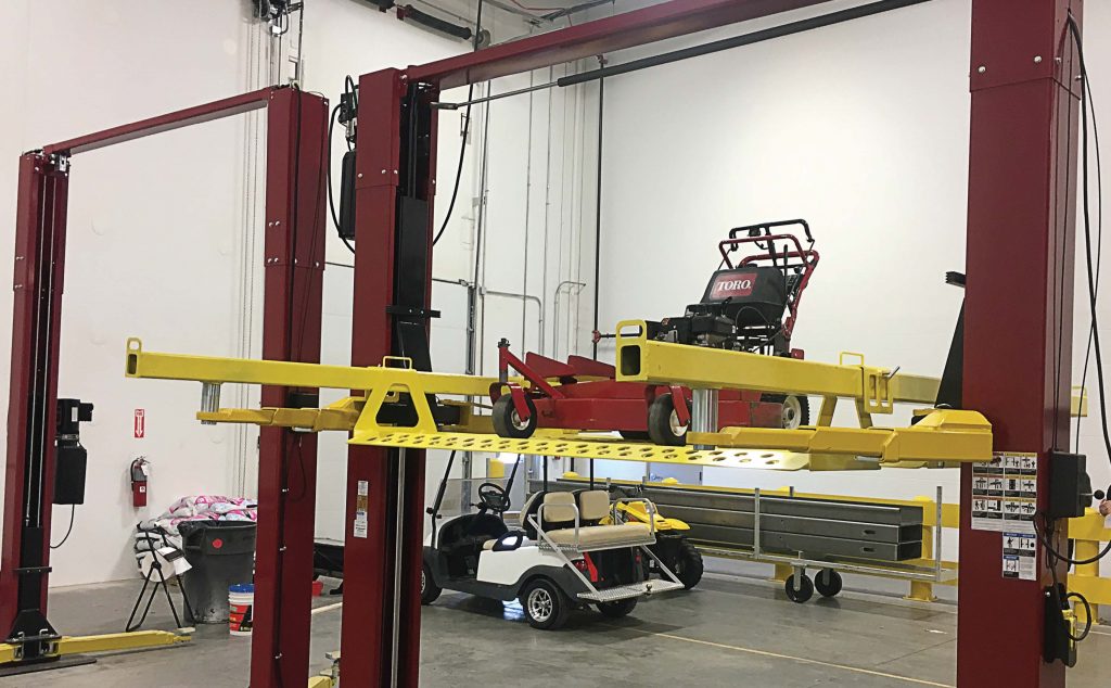 Turf Rail allows parks departments, golf courses, airports and the turf industry as a whole work safely and efficiently on the wide range of equipment that enters their shops daily. (Photo provided)