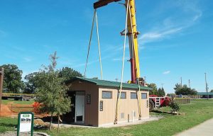 The original two prefabricated restrooms worked so well that the city installed two more in 2013. They have been said to have decreased vandalism by 25 to 50 percent. (Photo by Keith Riney)