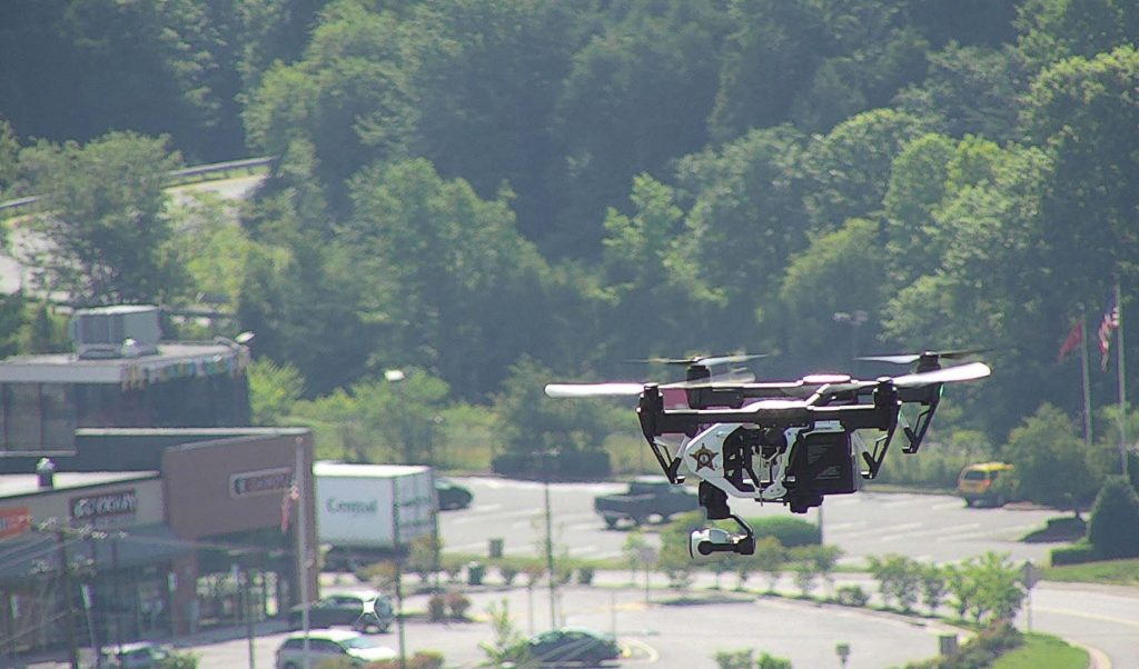 Drones are able to travel over all types of terrain and provide vantage points that wouldn’t be available normally. (Photo provided)
