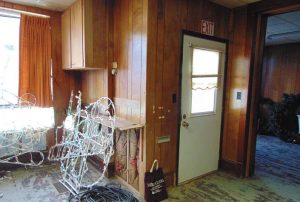 The interior of Preston’s future business incubator awaits remodeling. This will entail installing drywall and making it wheelchair accessible. The city tentatively hopes to have an open house for the finished project during the last weekend of November. (Photo provided)