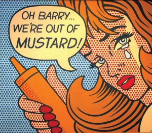 A character in a vintage comic strip makes a desperate plea for more of the condiment Barry Levenson started collecting in 1986. (Photo provided)